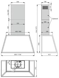 Вытяжка Фалмек TIME 115 anthracite фото 4 в Челябинске Вытяжка Falmec TIME 115 anthracite фото 4 в Челябинске