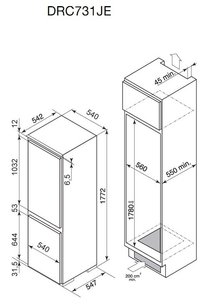 Встраиваемый холодильник Де Дитрих DRC 731 JE фото 2 в Челябинске Встраиваемый холодильник De Dietrich DRC 731 JE фото 2 в Челябинске