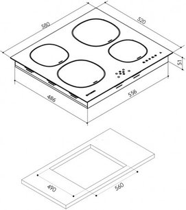 Варочная панель Faber FCH 64 фото 3 в Челябинске