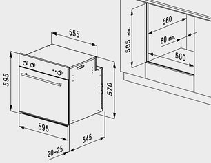 Духовой шкаф Korting OKB 1082 CRI фото 3 в Челябинске