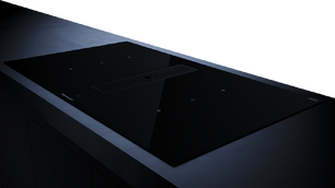 Индукционная варочная панель с вытяжкой Kuppersbusch KMI 9350.0 SR Black Velvet фото 3 в Челябинске