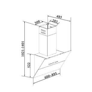 Вытяжка Кертинг KHC 91090 GW фото 4 в Челябинске Вытяжка Korting KHC 91090 GW фото 4 в Челябинске