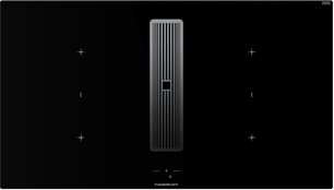 Индукционная варочная поверхность с вытяжкой Kuppersbusch KMI 9850.1 SR-S Silver Chrome фото в Челябинске