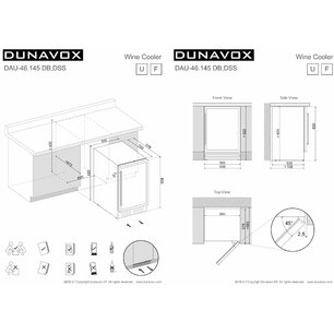 Винный шкаф Дунавокс DAU-46.145DSS фото 4 в Челябинске Винный шкаф Dunavox DAU-46.145DSS фото 4 в Челябинске