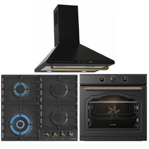 Gorenje (варочная панель GW642CLB + духовой шкаф BO6735CLB + вытяжка WHC63CLB) фото в Челябинске Gorenje (варочная панель GW642CLB + духовой шкаф BO6735CLB + вытяжка WHC63CLB) фото в Челябинске