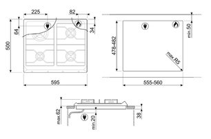 Варочная панель Smeg SRV864RAGH фото 4 в Челябинске