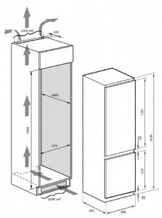 Встраиваемый холодильник Kaiser EKK 60193 фото 4 в Челябинске