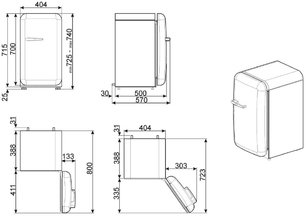 Мини-бар Смег FAB5LRD3 фото 2 в Челябинске Мини-бар Smeg FAB5LRD3 фото 2 в Челябинске