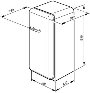 Холодильник Смег FAB28LB1 фото 4 в Челябинске Холодильник Smeg FAB28LB1 фото 4 в Челябинске