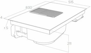 Варочная панель с вытяжкой Elica NIKOLATESLA LIBRA WH/A/83 фото 4 в Челябинске