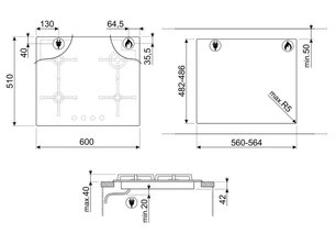 Варочная панель Smeg PV164S2 фото 3 в Челябинске