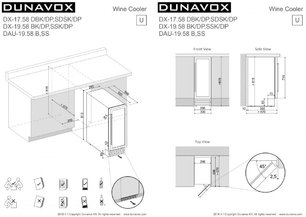 Винный шкаф Дунавокс DAU-19.58W фото 4 в Челябинске Винный шкаф Dunavox DAU-19.58W фото 4 в Челябинске
