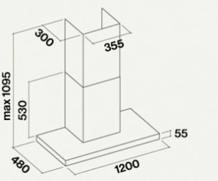 Вытяжка Фалмек Lumina 120 Steel wall (NRS) фото 4 в Челябинске Вытяжка Falmec Lumina 120 Steel wall (NRS) фото 4 в Челябинске