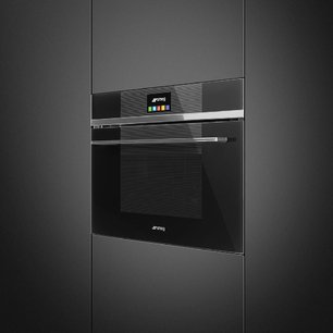 Компактный духовой шкаф с пароваркой Smeg SF4104VCN фото 2 в Челябинске