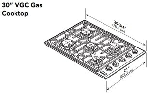 Газовая варочная панель Viking EVGSU5301SS фото 4 в Челябинске