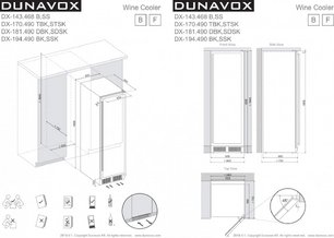 Винный шкаф Дунавокс DX-181.490DCK фото 4 в Челябинске Винный шкаф Dunavox DX-181.490DCK фото 4 в Челябинске