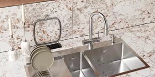 Мойка Omoikiri AKISAME 100-2 GM-R крыло слева фото 2