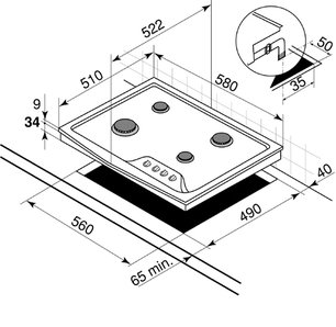 Независимая варочная панель De Dietrich DTE 714 E фото 2 в Челябинске