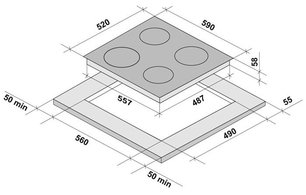 Варочная панель Крона REMO 60 BL фото 4 в Челябинске Варочная панель KRONA REMO 60 BL фото 4 в Челябинске