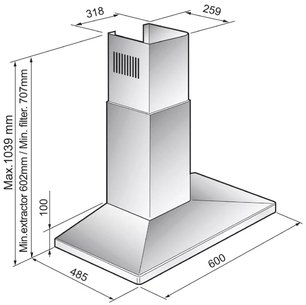 Вытяжка Кертинг KHC 6750 X фото 2 в Челябинске Вытяжка Korting KHC 6750 X фото 2 в Челябинске