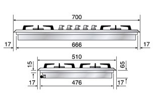 Варочная панель Ilve HP75C-N/ I фото 2 в Челябинске