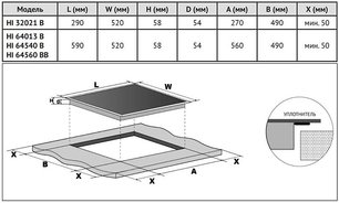 Индукционная варочная панель Korting HI 64013 BW фото 4 в Челябинске