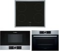 Bosch (духовой шкаф CBG675BS3 + варочная панель PUG64RAA5E + микроволновая печь BEL634GS1) Bosch (духовой шкаф CBG675BS3 + варочная панель PUG64RAA5E + микроволновая печь BEL634GS1)