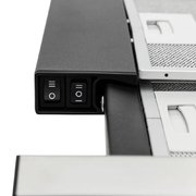 Встраиваемая вытяжка KRONA Kamilla slim 600 black/inox (1 мотор) фото 2 в Челябинске