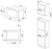 Встраиваемая микроволновая печь Smeg FMI025B3 фото 2 в Челябинске