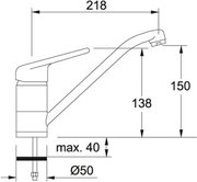 Смеситель Franke 750 графит фото 2 в Челябинске