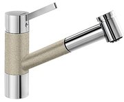 Смеситель Blanco Tivo-S chrome/Silgranit песочный фото в Челябинске