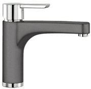Смеситель Blanco Pylos chrome/Silgranit темная скала фото в Челябинске