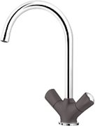 Смеситель Blanco Amona chrome/silgranit темная скала фото в Челябинске