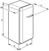 Холодильник Smeg CVB20LNE фото 4 в Челябинске