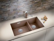 Мойка Blanco SUBLINE 430/270-U с отводной арматурой InFino® белый фото 2 в Челябинске