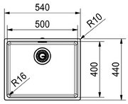 Мойка Franke FEX 210-50 сталь фото 4 в Челябинске
