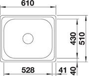 Мойка Blanco PLENTA 6 нержавеющая сталь фото 3 в Челябинске