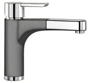 Смеситель Blanco Pylos-S chrome/Silgranit алюметаллик Смеситель Blanco Pylos-S chrome/Silgranit алюметаллик