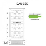 Винный шкаф Dunavox DAU-32.78DW фото 3 в Челябинске