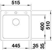 Мойка BLANCO NAYA 5 Silgranit антрацит фото 2 в Челябинске