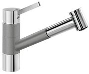 Смеситель Blanco Tivo-S chrome/Silgranit алюметаллик фото в Челябинске