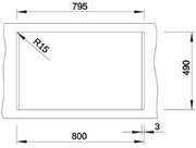 Мойка BLANCO DALAGO 8 Silgranit черный, клапан-автомат фото 4 в Челябинске