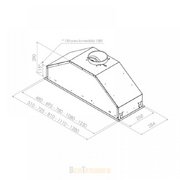 Встраиваемая вытяжка Pando GTI/725 INOX V.850 SEC фото 2 в Челябинске