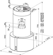 Настенная вытяжка Faber Cassiopea Isola EG10 X/V A50 фото 3 в Челябинске