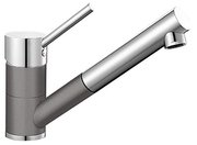 Смеситель Blanco Antas-S chrome/Silgranit темная скала фото в Челябинске