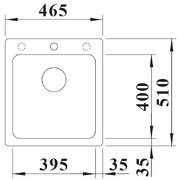 Мойка BLANCO NAYA 45 Silgranit темная скала фото 3 в Челябинске