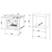 Встраиваемая кофемашина Ilve ES-645C Matt (ручки латунь) фото 2 в Челябинске