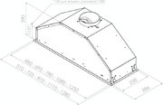 Встраиваемая вытяжка Pando GTI/510 NEGRO V.1050 ECO SEC PLUS фото 2 в Челябинске