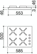 Газовая варочная панель Barazza 1PSPT64 фото 3 в Челябинске