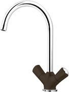 Смеситель Blanco Amona chrome/silgranit кофе фото в Челябинске